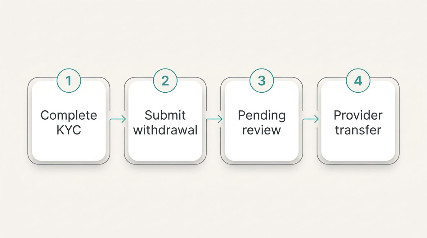 Casino withdrawal and verification stages