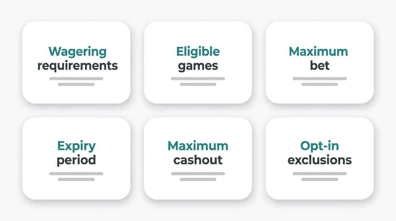 Bonus terms that change real promotion value